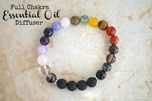 Load image into Gallery viewer, Full Chakra Bracelet - Essential Oil Diffuser