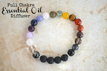 Load image into Gallery viewer, Full Chakra Bracelet - Essential Oil Diffuser
